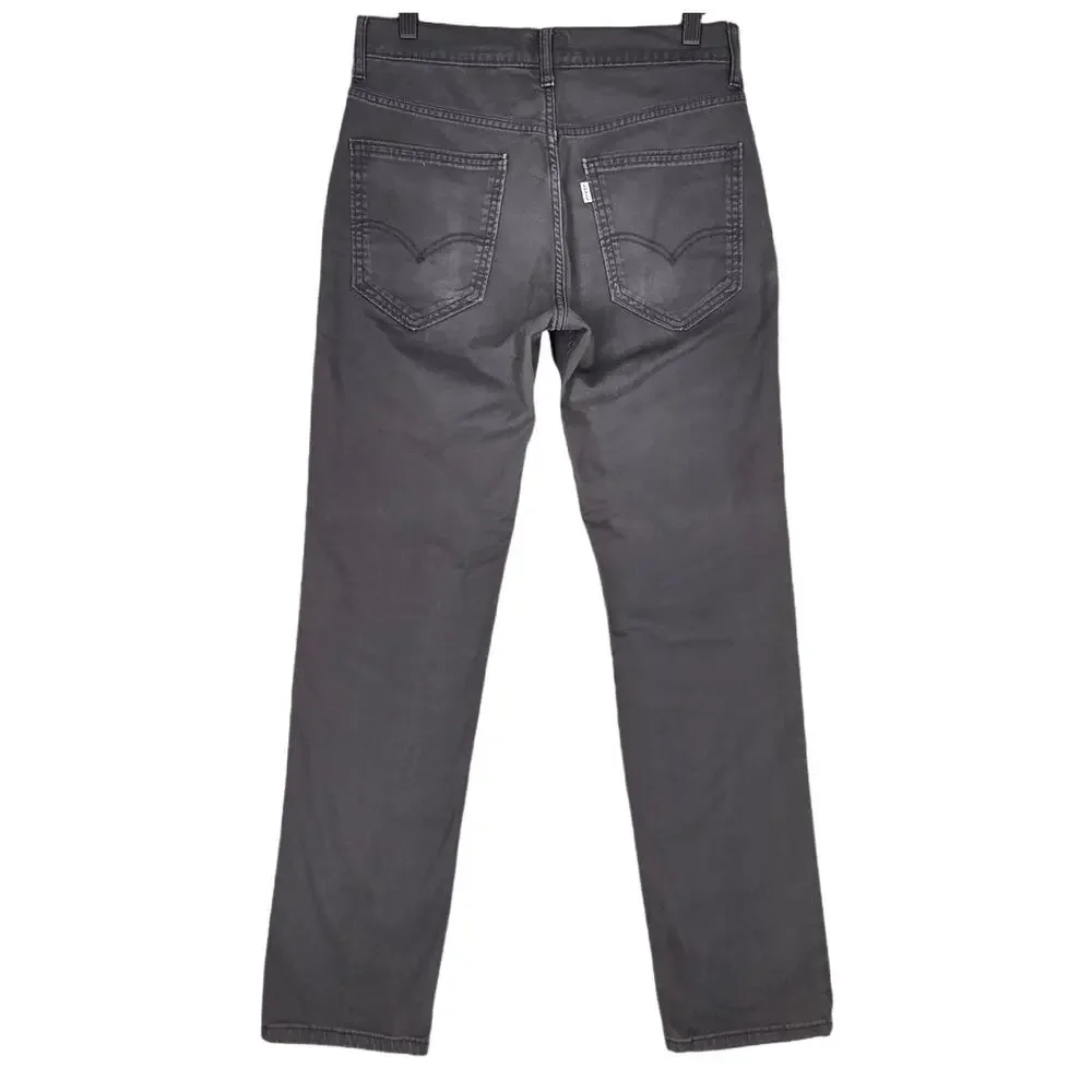 LEVI’S DARK GRAY CHINO PANTS – W29 L30 – STRAIGHT LEG – COTTON STRETCH BLEND